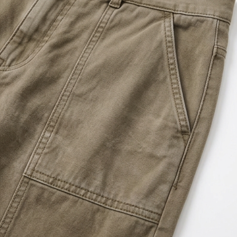 Dames broek met hoge taille en toelopende pijpen