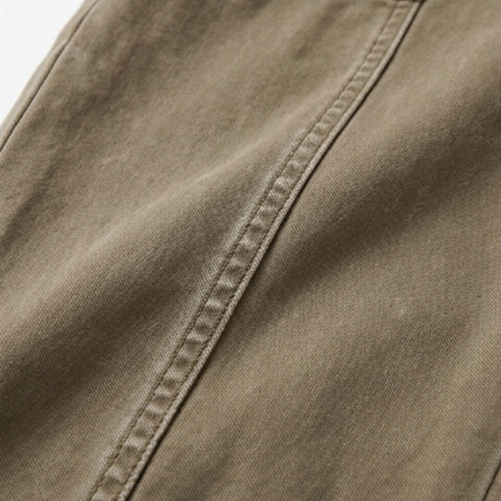 Dames broek met hoge taille en toelopende pijpen