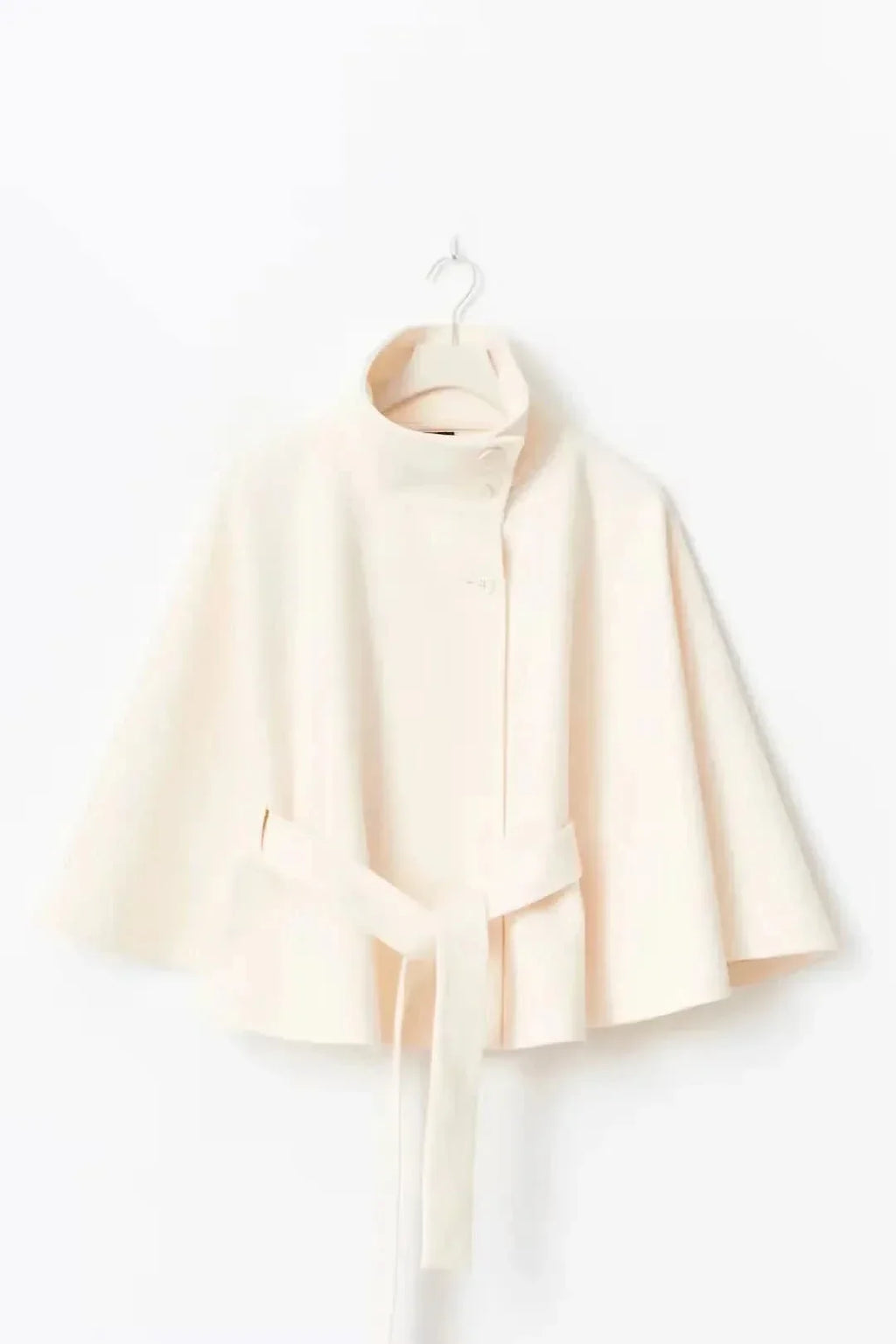 Dames gedrapeerde cape met getailleerde taille