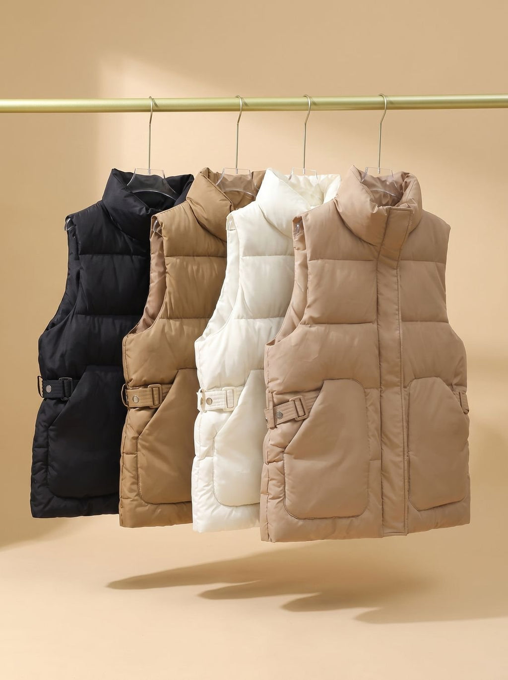 Dames waterafstotende bodywarmer met opstaande kraag