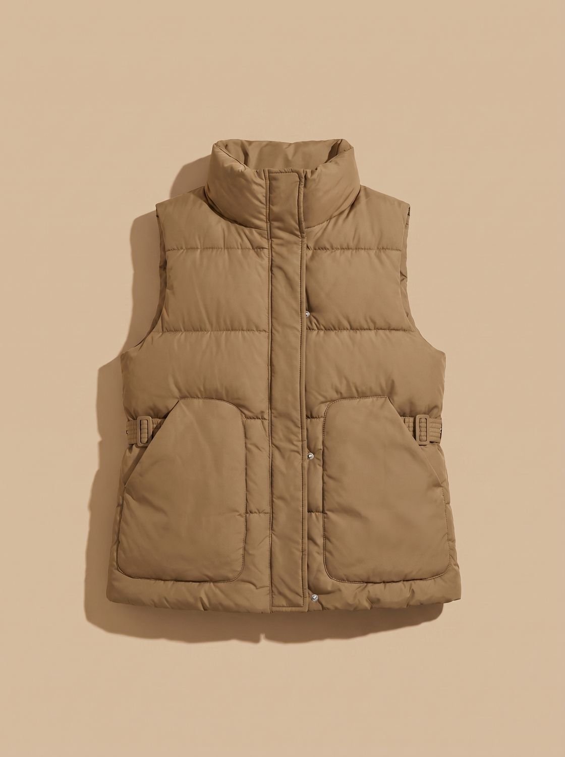 Dames waterafstotende bodywarmer met opstaande kraag