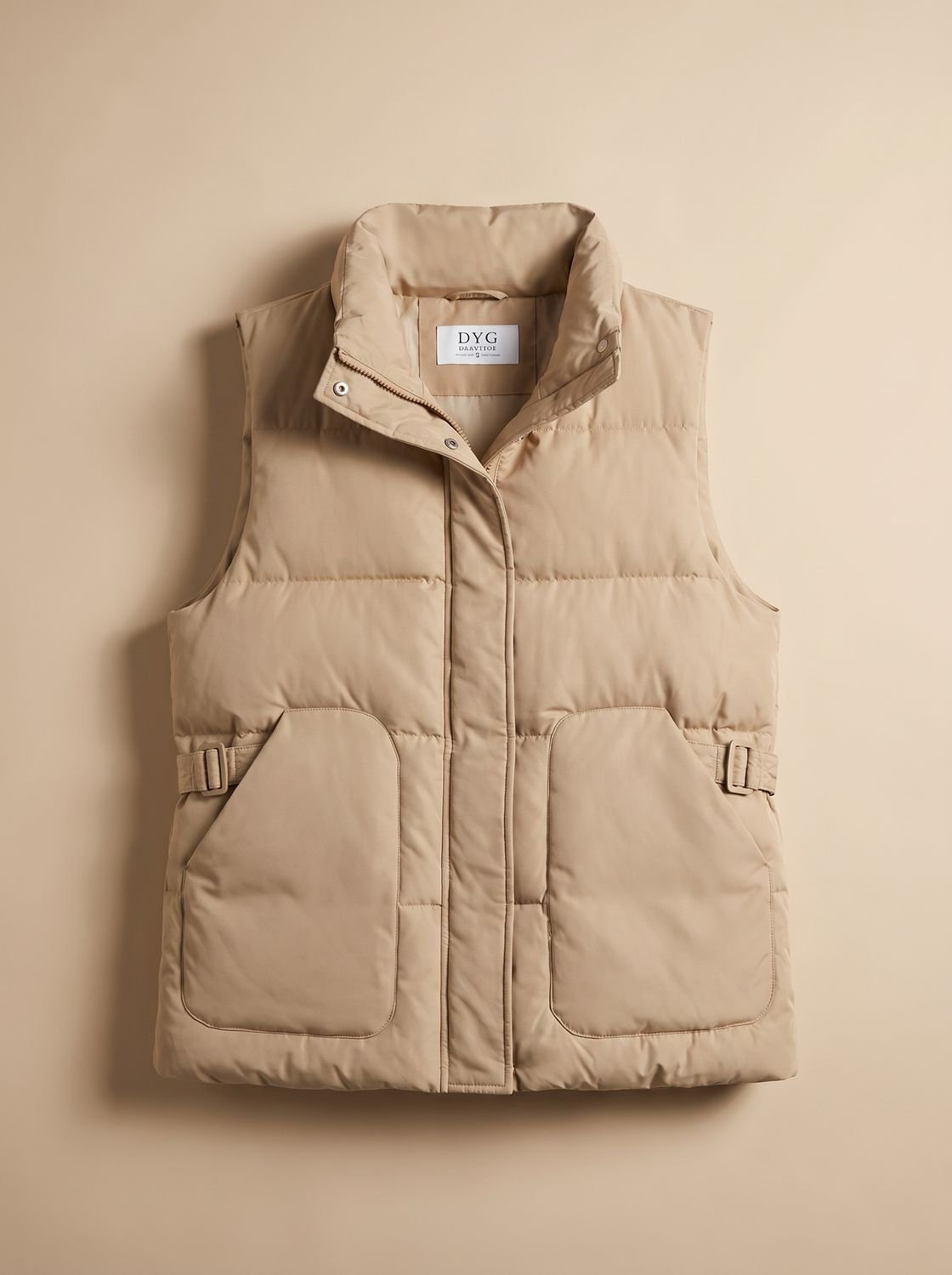 Dames waterafstotende bodywarmer met opstaande kraag