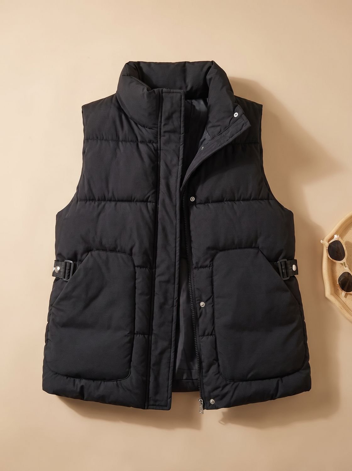 Dames waterafstotende bodywarmer met opstaande kraag