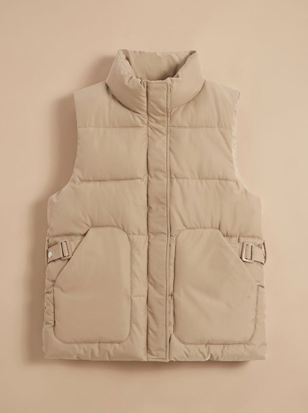 Dames waterafstotende bodywarmer met opstaande kraag