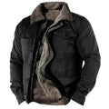 Heren gevoerd western jack met drukknopen en zakken