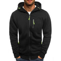 Heren hoodie met volledige rits en gevoerde capuchon