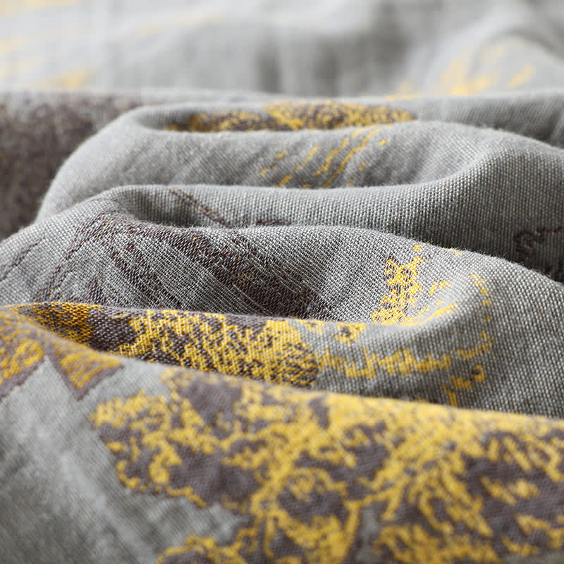 Heren pyjama kimono met landschapsprint